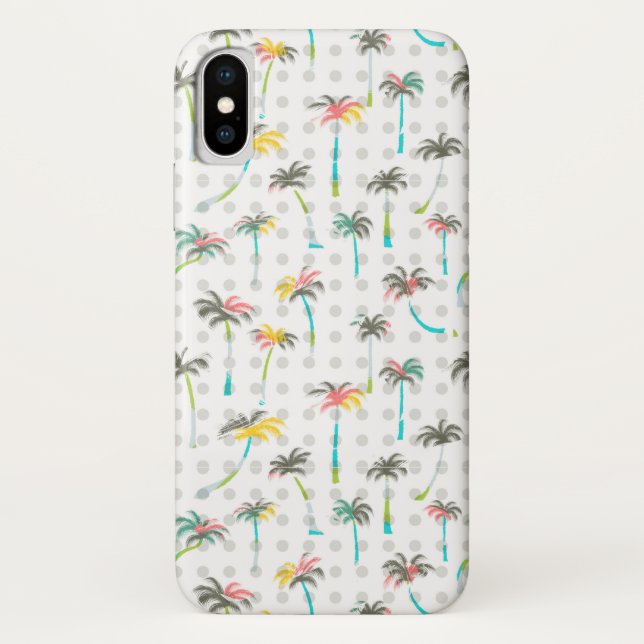 Coques Case-Mate iPhone Palmiers d'aquarelle (Dos)