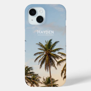 Coque Pour iPhone 15 Palmiers de vacances tropicaux