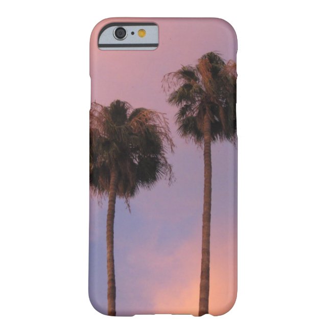 Coques Case-Mate iPhone Palmiers en ciel rose (Dos)
