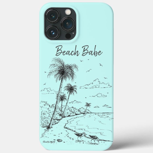 Coques Case-Mate iPhone Palmiers et Sandpiper Beach Life (Verso)
