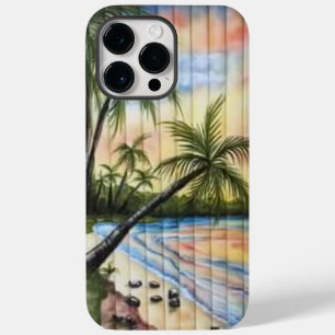 COQUE POUR POUR iPhone 14 PRO MAX PALMIERS TROPICAUX AVEUGLES DE PLAGE