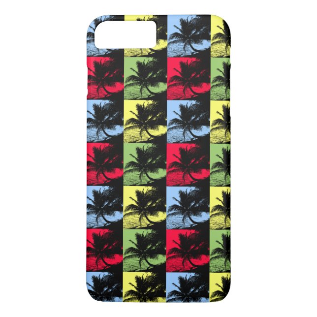 Coques Case-Mate iPhone Palmiers tropicaux en Motif Posterisé (Dos)