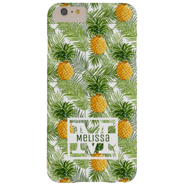 Coques Case-Mate iPhone Palmiers tropicaux Feuilles et ananas | Ajouter Vo (Dos)