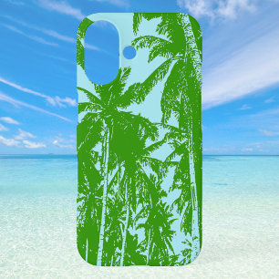 Coque Pour iPhone 16 Palmiers Tropicaux Silhouettés