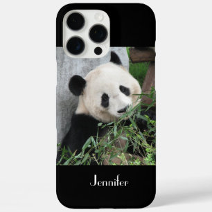 iPhone 16 Pro Max Case Panda géant mignonne, Nom, Noir