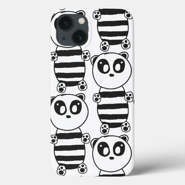 Coques Case-Mate iPhone Panda Kids (Verso)