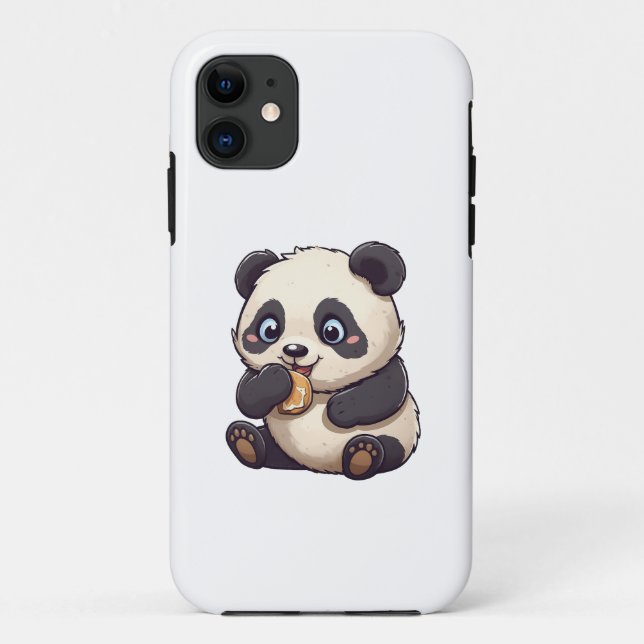Coques Case-Mate iPhone Panda mange un biscuit (Dos)