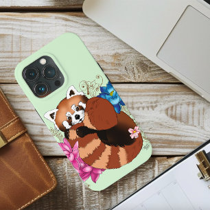 Case-Mate iPhone Case Panda Rouge Lotus Fleurs Henné