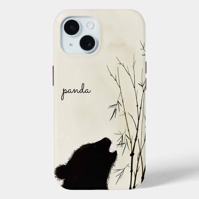 Coques Case-Mate iPhone Panda Silhouette (Verso)