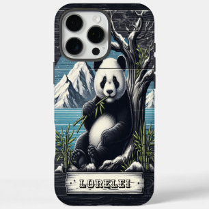 Coques iPhone 16 Pro Max Panda's Mountain Retreat : Bambou Plaisir