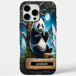 Coques iPhone 16 Pro Max Panda's Secluded Spot : Bite de Bambou