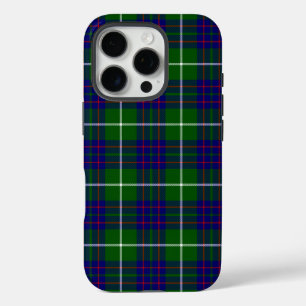 Coques iPhone 16 Pro Panier bleu vert tartan MacIntyre