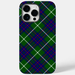 Coque Pour Pour iPhone 14 Pro Max Panier bleu vert tartan MacIntyre