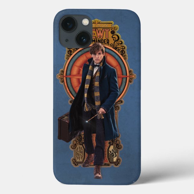 Coques Case-Mate iPhone Panneau Art Nouveau NEWT SCAMANDER™ Walking (Verso)