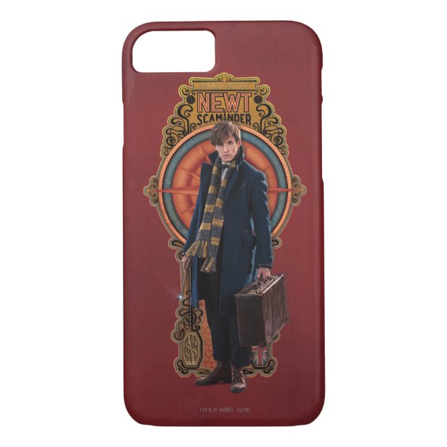 Coques Case-Mate iPhone Panneau Art nouveau permanent NEWT SCAMANDER™ (Dos)