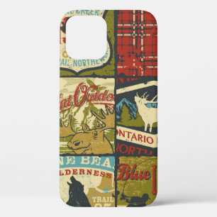 Case-Mate iPhone Case Panneau d'aventure et symbole patchw des territoir