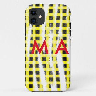 Case-Mate iPhone Case Panneau de contrôle Jaune Noir ajouter nom nom mon