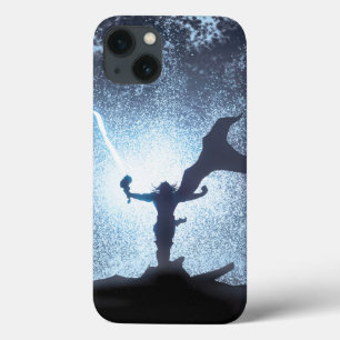iPhone 13 Case Panneau de la bande dessinée de Thor foudre