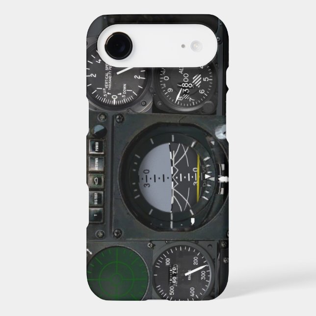 Coques Case-Mate iPhone Panneau d'instrument d'avion (Verso)