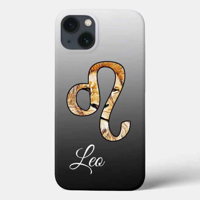Coques Case-Mate iPhone Panneau Horoscope Lion Lion Anniversaire Téléphone (Verso)