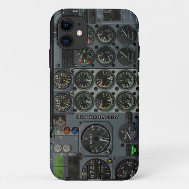 Coques Case-Mate iPhone Panneau Instruments Cockpit (Dos)