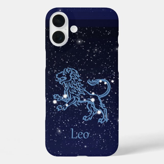 Coques Case-Mate iPhone Panneau Léo Constellation et Zodiaque avec étoiles (Verso)