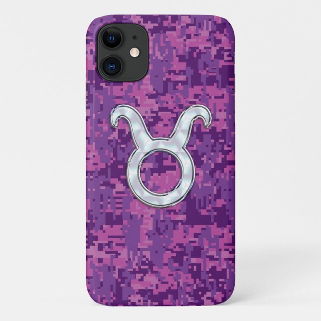 Coques Case-Mate iPhone Panneau Pearl Like Taurus Camouflage numérique ros (Dos)