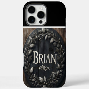Coques iPhone 16 Pro Max Panneau rustique de Brian Farmhouse