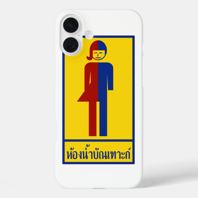 Coques Case-Mate iPhone Panneau thaïlandais ⚠ toilettes Ladyboy ⚠ (Verso)