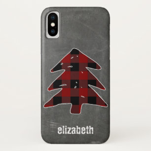 Case-Mate iPhone Case Panneaux de Noël de l'Arbre de Noël de Buffalo Bla