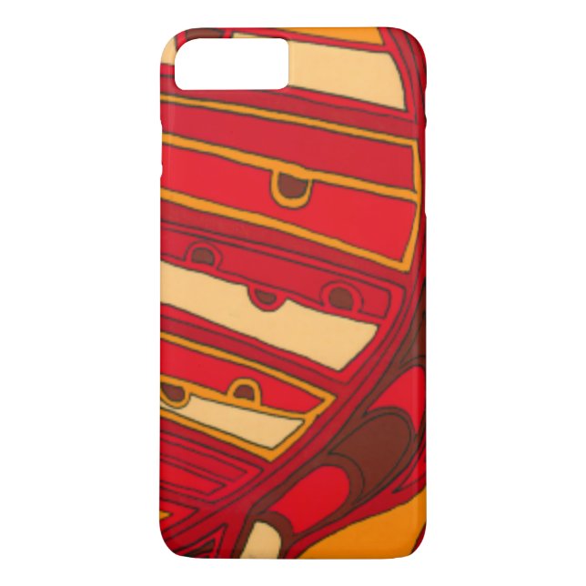 Coques Case-Mate iPhone Panneaux orange Abstraits (Dos)
