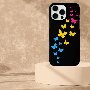 Coques iPhone 16 Pro Max Pansexual Pride Butterfly Trail