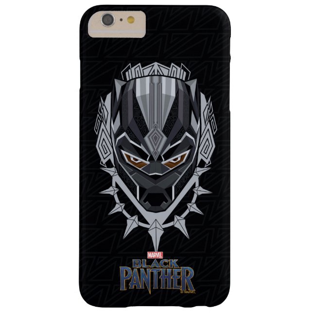 Coques Case-Mate iPhone Panthère noire | Emblème de tête de panthère noire (Dos)