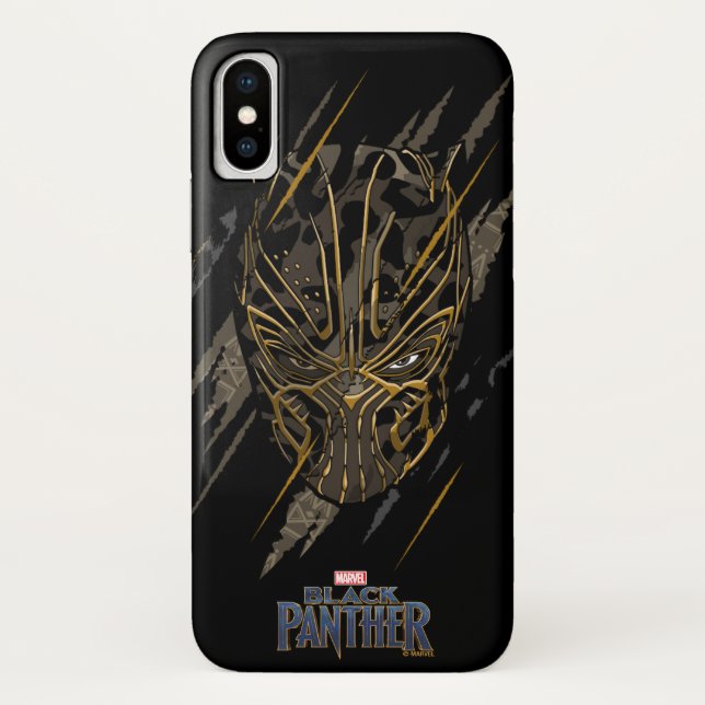 Coques Case-Mate iPhone Panthère noire | Erik Killmonger Claw Marks (Dos)