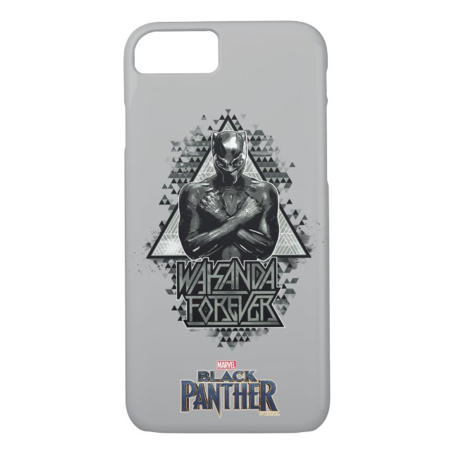 Coques Case-Mate iPhone Panthère noire | Graphique "Wakanda Forever" (Dos)