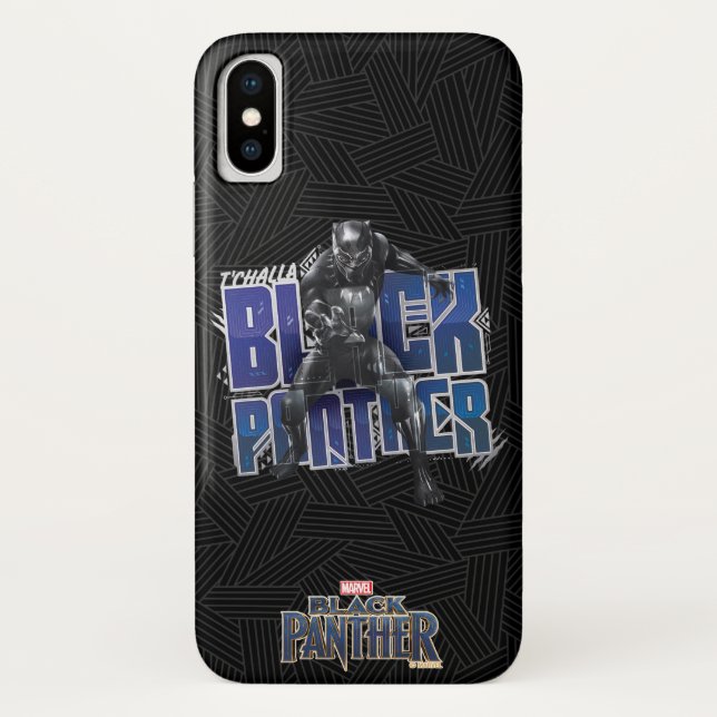 Coques Case-Mate iPhone Panthère noire | T'Challa - Graphique de panthère  (Dos)