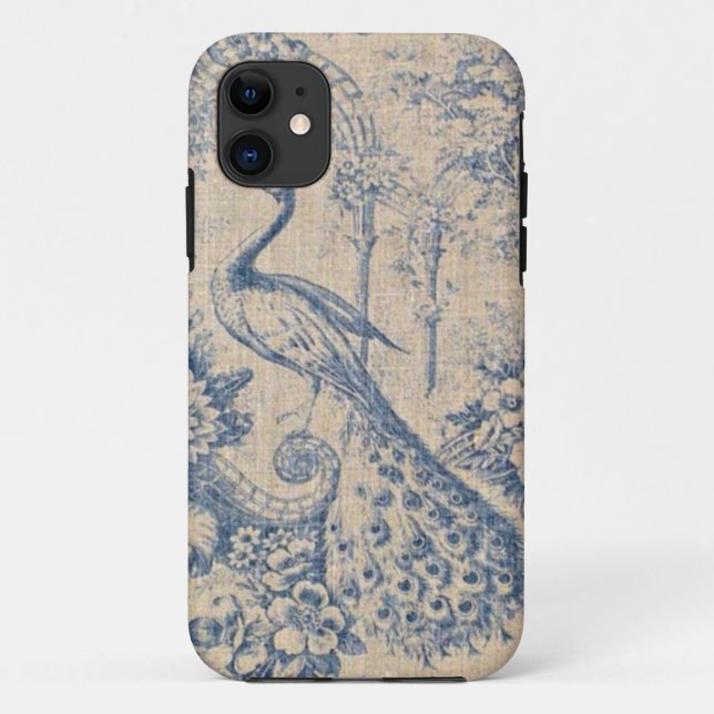 Coques Case-Mate iPhone Paon antique Toile (Dos)