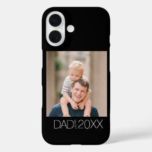 Coque Pour iPhone 16 Papa a établi une photo moderne  
