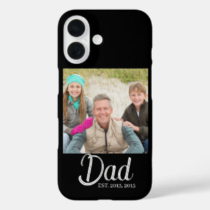Coque Pour iPhone 16 Papa a fondé la photo 
