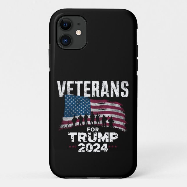 Coques Case-Mate iPhone Papa Grand-Père Anciens Combattants Pour Trump 202 (Dos)