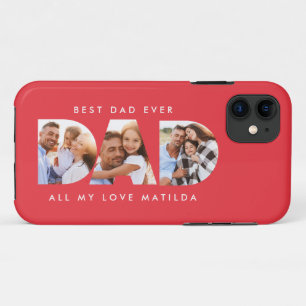 Case-Mate iPhone Case Papa photo typographie moderne cadeau enfant