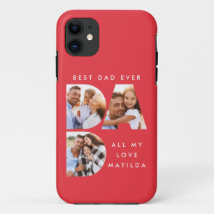 Case-Mate iPhone Case Papa photo typographie moderne cadeau enfant