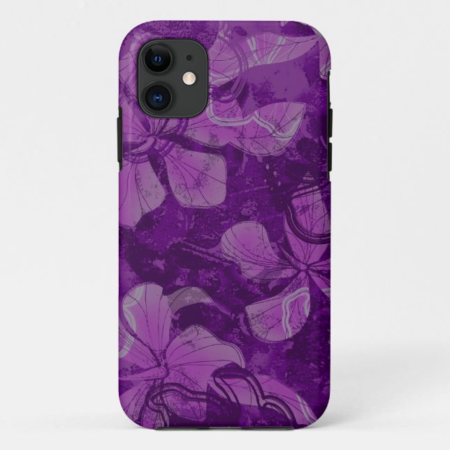 Coques Case-Mate iPhone Papaloa Hibiscus Hawaiian Lava Rock Peinture (Dos)