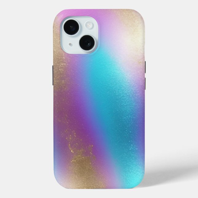 Coques Case-Mate iPhone Papier à gratter arc-en-ciel Iridescend (Verso)