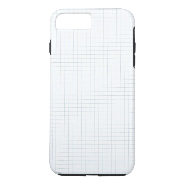 Coques Case-Mate iPhone Papier de graphique bleu et blanc (Dos)