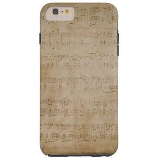 Coque iPhone 6 Plus Tough papier de musique antique plus de l'iPhone 6 - cas