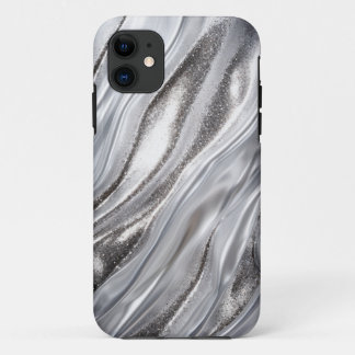 Case-Mate iPhone Case Papier de Parties scintillant Silver blanc de luxe