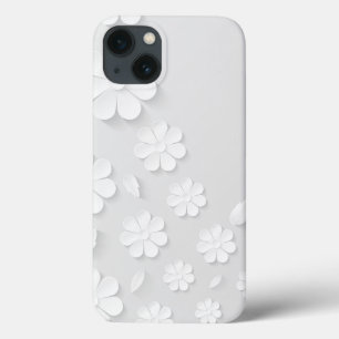 Case-Mate iPhone Case papier-fleur-arrière - plan-blanc