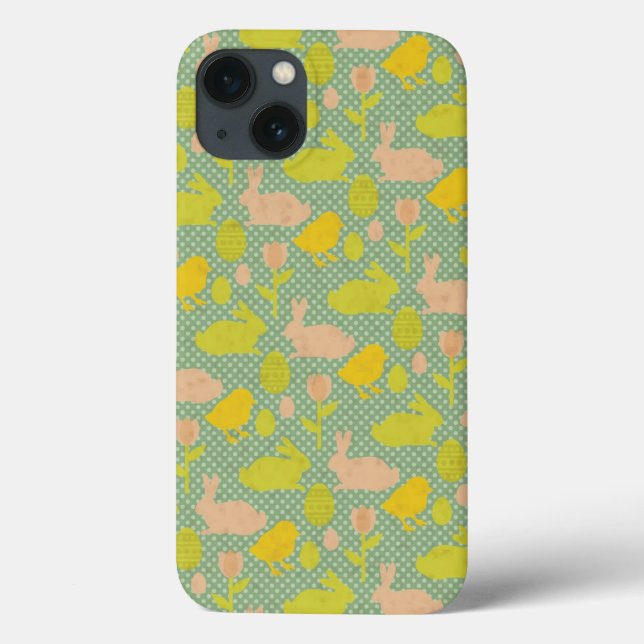 Coques Case-Mate iPhone Papier peint de Pâques (Verso)