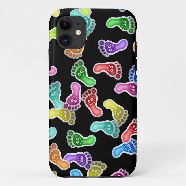 Coques Case-Mate iPhone Papier peint de sourire heureux mignon de pieds (Dos)